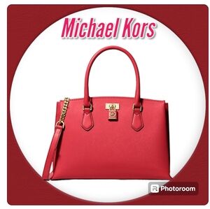 MICHAEL Michael Kors Ruby Medium Saffiano Leather Satchel Crossbody